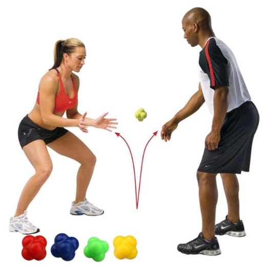 Hexagonal Silicone Agility Ball Reaction Agility Ball Reaction Exercise Training Au+hentic Sport Spot