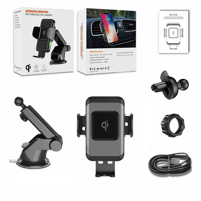 Fast Wireless Car Charger Wireless Car Charger ,Fast Charging Auto-Clamping Car Mount, Qi Air Vent Phone Holder for iPhone 1Phone Holder for Car Charger - Auto Clamping Qi Holder for Galaxy Au+hentic Sport Spot