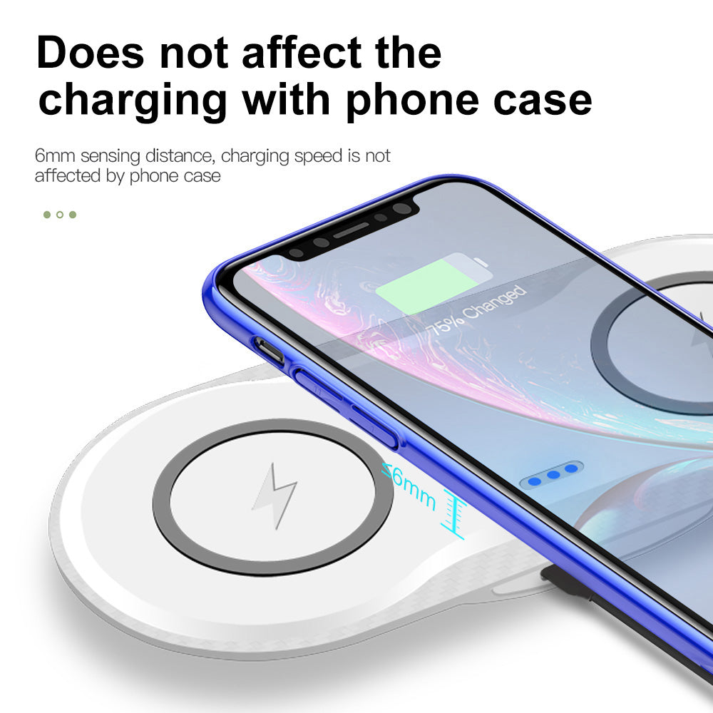 DuoCharge: Wireless Dual Mobile Phone Charger Au+hentic Sport Spot