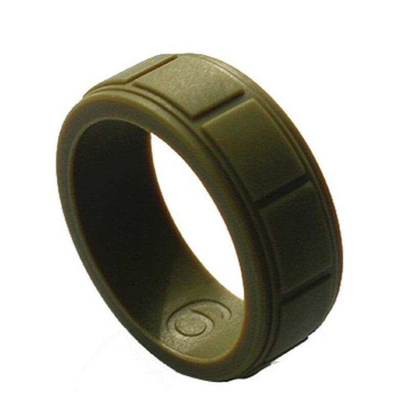 Silicon Wedding Band for Men Perfect for Fitness Activities 2.5mm Thick Au+hentic Sport Spot