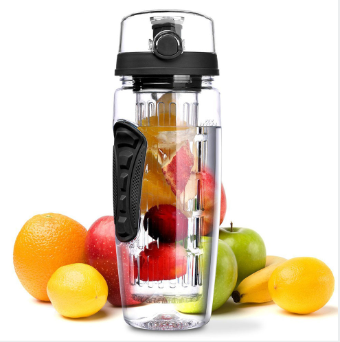 Water Bottle With Fruit Infuser Water Bottle BPA Free Water Infuser Bottle, 32 Ounce Fruit Infuser Juice Shaker Bottle Portable Climbing Camp Bottle Au+hentic Sport Spot