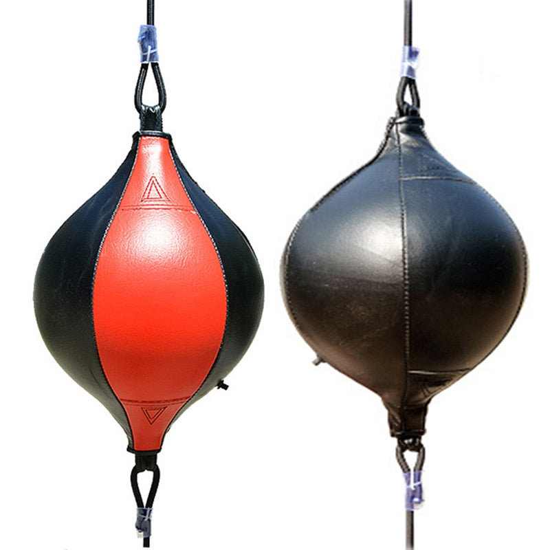 Boxing Speed Ball and Speed Bag PU Leather Muay Thai Punching Bag, Hanging Boxing Ball,  Adult and Child's Gym MMA Sports Punch Bag Boxing Double-End Punching Bag Speed Bag Boxing Bag for Boxing MMA Speed Training Suit for Men & Women Training ball bag Au+hentic Sport Spot