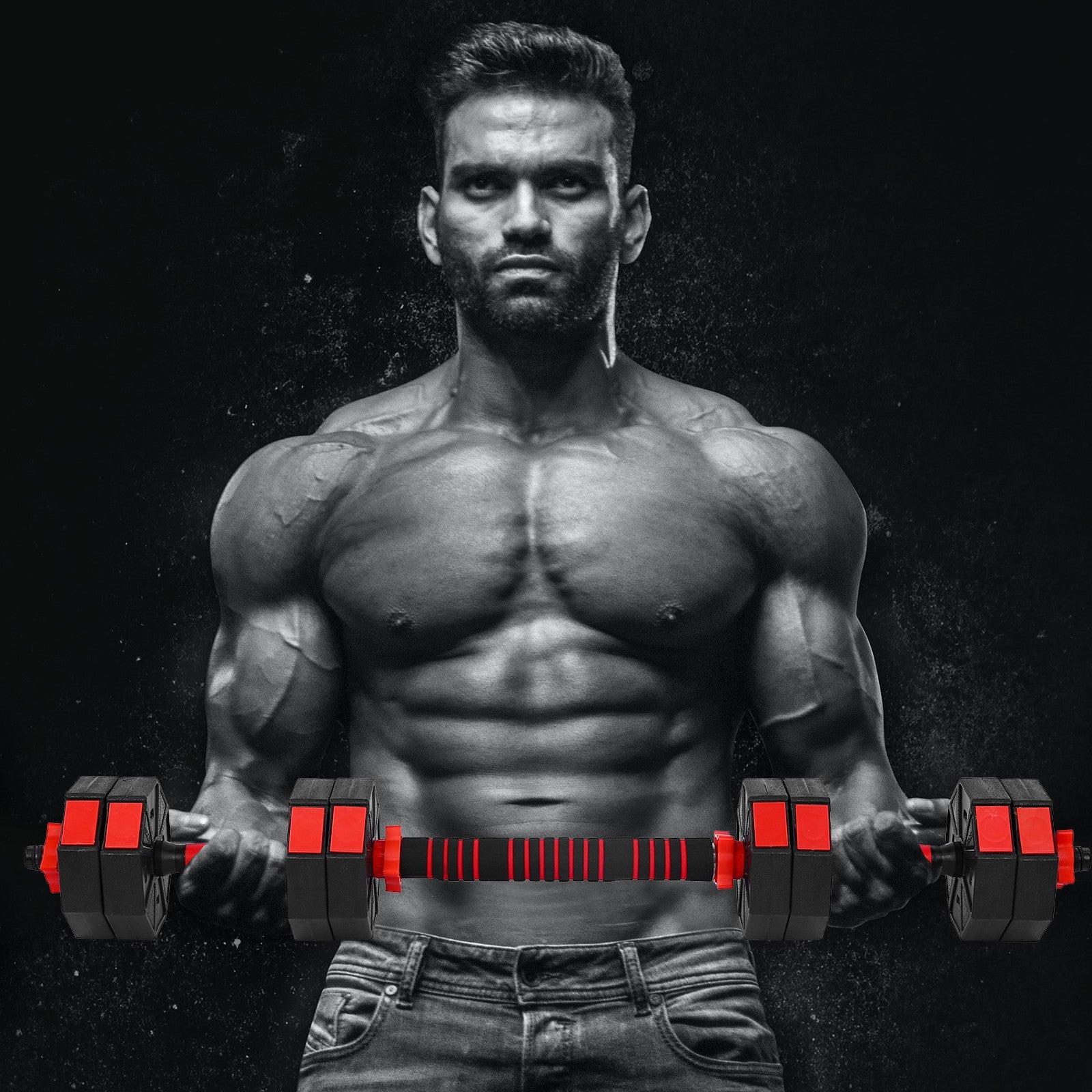 Dumbbell Sets Adjustable Weights, Free Weights Dumbbells Set with Connector, Non-Rolling Adjustable Dumbbell Set, Dumbbells Weights Set for Home Gym Adjustable Dumbbell Pair, Dumbbell Combination Environmental Dumbbell Barbell Au+hentic Sport Spot