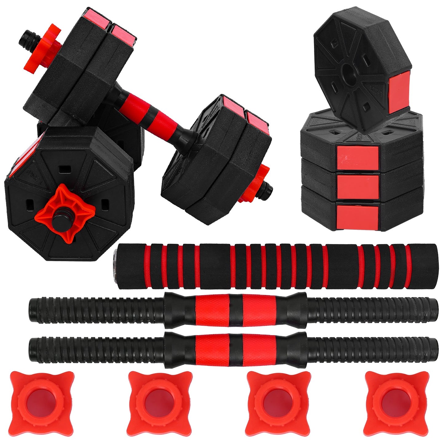 Dumbbell Sets Adjustable Weights, Free Weights Dumbbells Set with Connector, Non-Rolling Adjustable Dumbbell Set, Dumbbells Weights Set for Home Gym Adjustable Dumbbell Pair, Dumbbell Combination Environmental Dumbbell Barbell Au+hentic Sport Spot