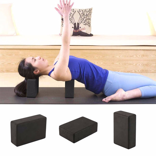 Deep Purple Yoga Block and Strap Set Sized at 9"W x 6"H x 4"D for Improved Yoga Practice Au+hentic Sport Spot