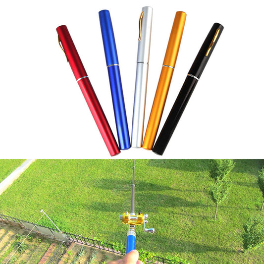 Pen Fishing Rod Telescopic Fishing Rod and Spinning Reel Kit, Premium Pocket Collapsible Fishing Pole, and Pen Fishing Rod Set Au+hentic Sport Spot