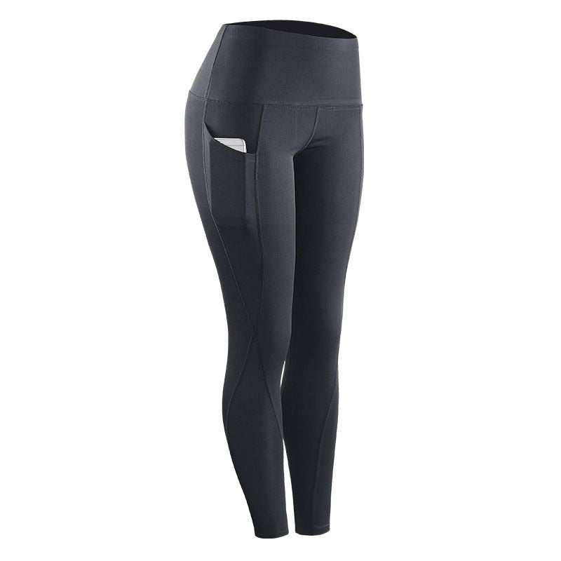 FlexiFit Compression Leggings: Women's Skinny Fitness Pants with Stretchable Fabric and Pocket, Ideal for Casual Wear and Sports Activities Au+hentic Sport Spot