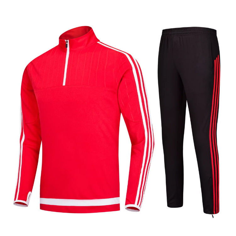 SoccerPro Tracksuit: Long-Sleeved Athletic Suit for Adults and Children, Ideal for Autumn and Winter Sports, Soccer, Football Training Apparel Au+hentic Sport Spot