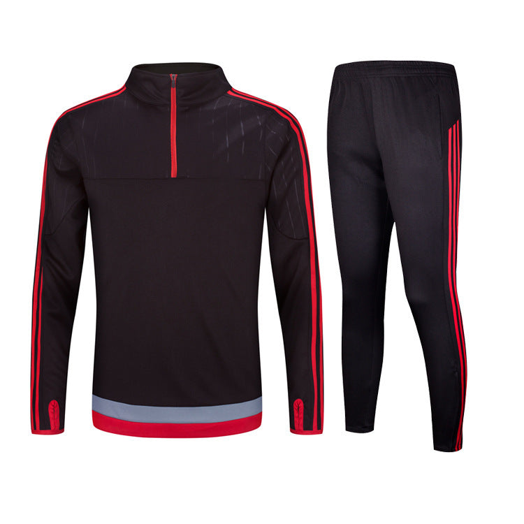 SoccerPro Tracksuit: Long-Sleeved Athletic Suit for Adults and Children, Ideal for Autumn and Winter Sports, Soccer, Football Training Apparel Au+hentic Sport Spot