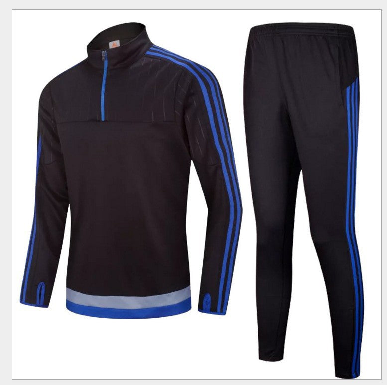 SoccerPro Tracksuit: Long-Sleeved Athletic Suit for Adults and Children, Ideal for Autumn and Winter Sports, Soccer, Football Training Apparel Au+hentic Sport Spot