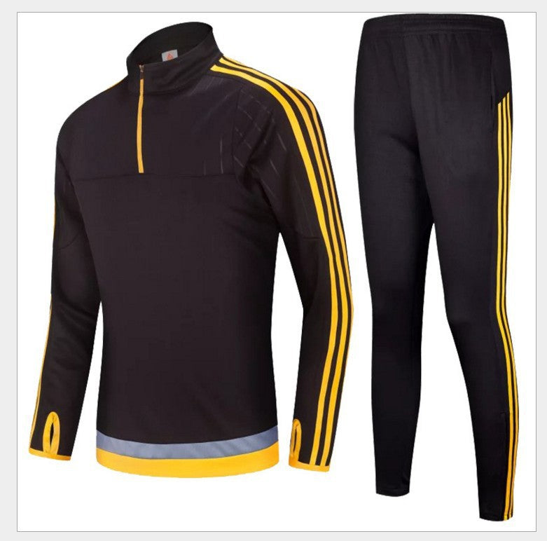 SoccerPro Tracksuit: Long-Sleeved Athletic Suit for Adults and Children, Ideal for Autumn and Winter Sports, Soccer, Football Training Apparel Au+hentic Sport Spot