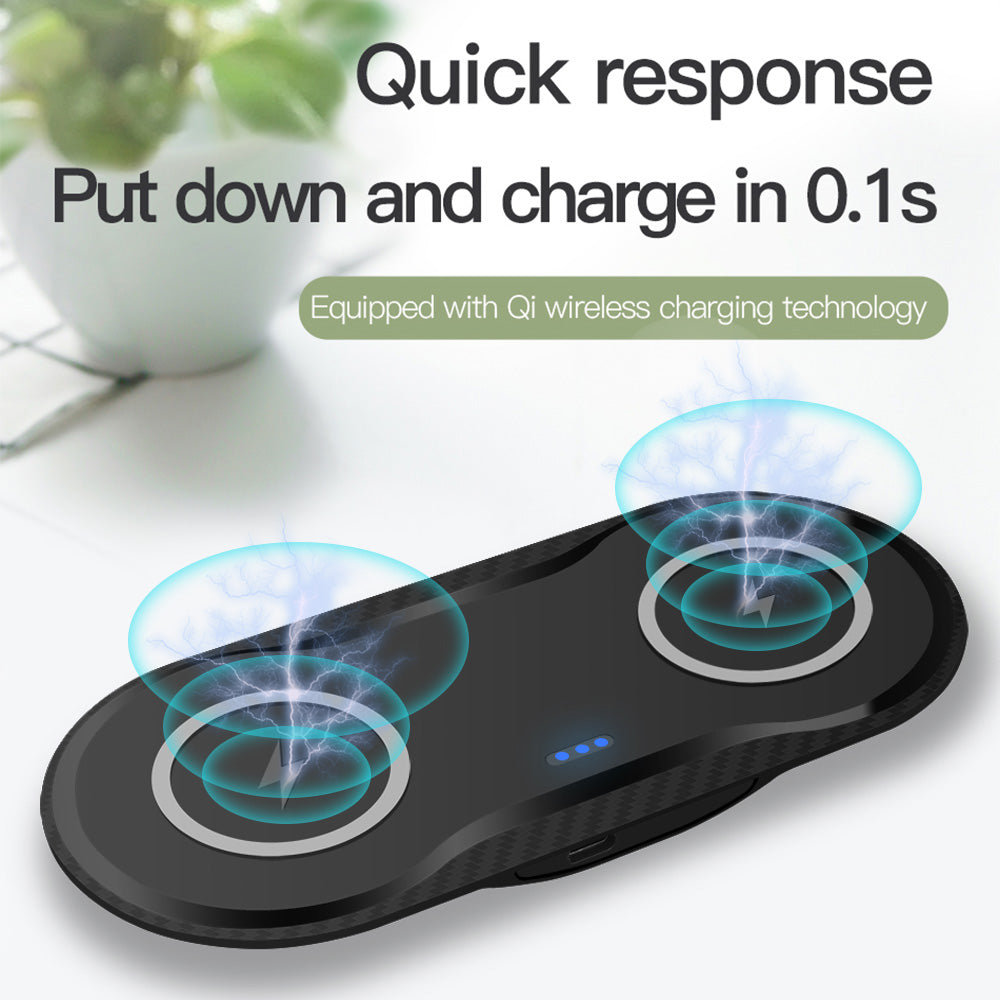 DuoCharge: Wireless Dual Mobile Phone Charger Au+hentic Sport Spot