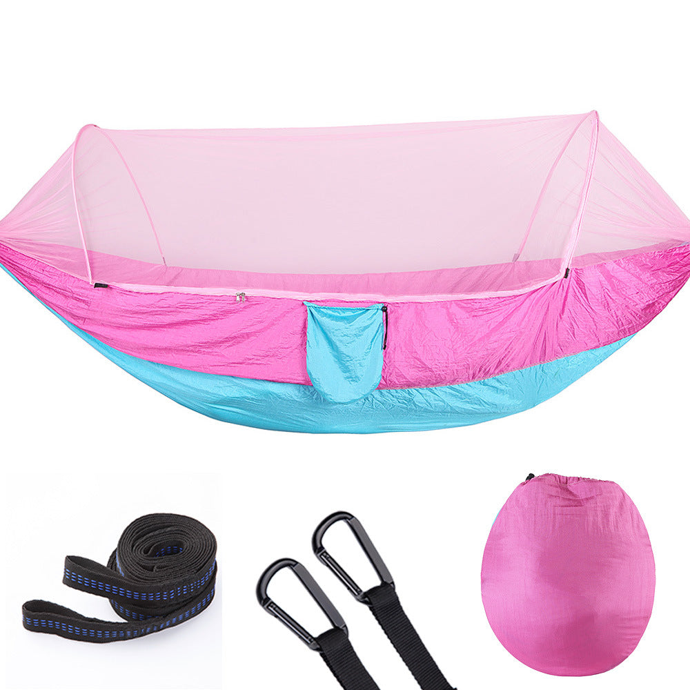 Outdoor Hammock with Net Perfect for hiking, travel, the beach, and the backyard, the Camping Hammock is 115" x 55" Double Hammock , Hammock With Mosquito Net Au+hentic Sport Spot