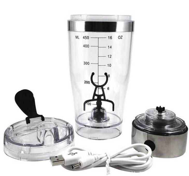 Electric Automatic Protein Shaker Portable Movement Mixing Mixer Blender My Water Bottle Electric Protein Shaker Automatic 450ml Detachable Smart Mixer Cup Au+hentic Sport Spot