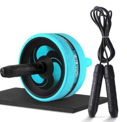 Ab Roller Wheel, Wider Abdominal Gym Equipment, Core Training set With AB Roller and Jump Rope Set, Exercise Wheels for Home Workouts, Fitness Set, Abdominal Workout Equipment for Core muscle toning and strengthening. Au+hentic Sport Spot