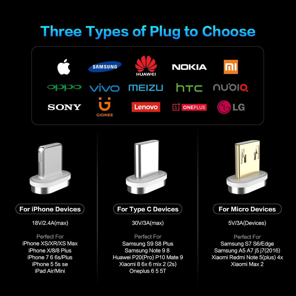 Magnetic USB Charger compatible with Apple and Android Fast Charging magnetic charger Au+hentic Sport Spot