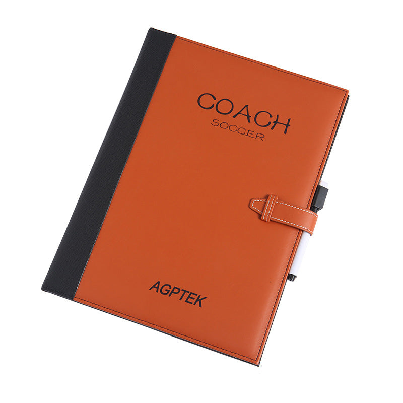 Football Tactics Board Plug-in PU Leather Cover Referee Teaching Board Soccer Coaching Board Au+hentic Sport Spot