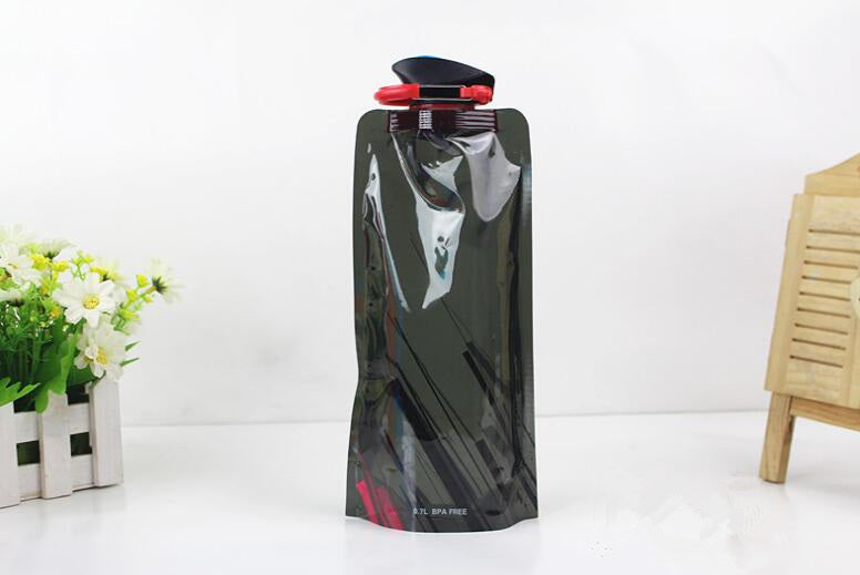 Foldable reusable Water Bottle Outdoors 700 ml Water Bottle Foldable Au+hentic Sport Spot