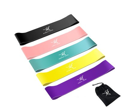 Resistance Bands, 5 Piece Set Stretching Bands For Legs, Resistance, Elastic Rubber Bands, Exercise Workout Au+hentic Sport Spot