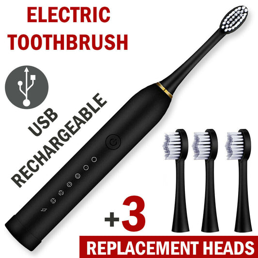 Rechargeable Sonic Electric Toothbrush Brush Heads Toothbrushes for Adults Kids Au+hentic Sport Spot