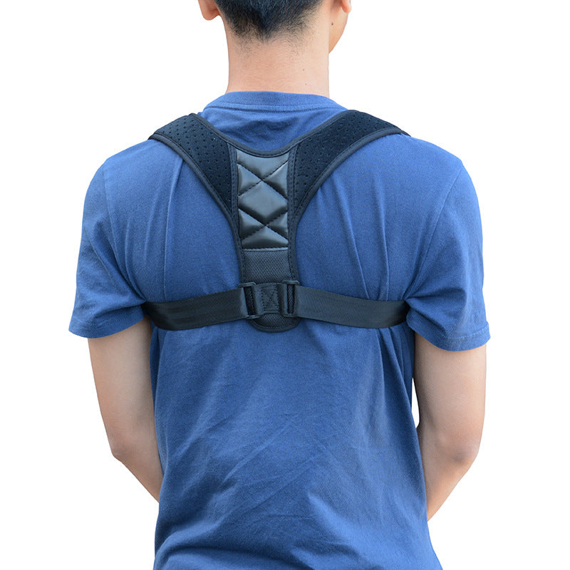 Posture corrector-back brace for men and women, adjustable Back Brace for mid, upper spine support-relief for neck, shoulder, clavicle, and back pain Breathable Back Brace Au+hentic Sport Spot