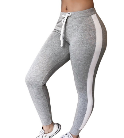 SprintFit Leggings: Women's Patchwork Running Pants with Elastic Waistband for Yoga, Gym, and Fitness TrainingWomen Running Pants Slim Fitness Leggings Elastic Sport Pants Yoga Leggins Gym Training Trousers Au+hentic Sport Spot