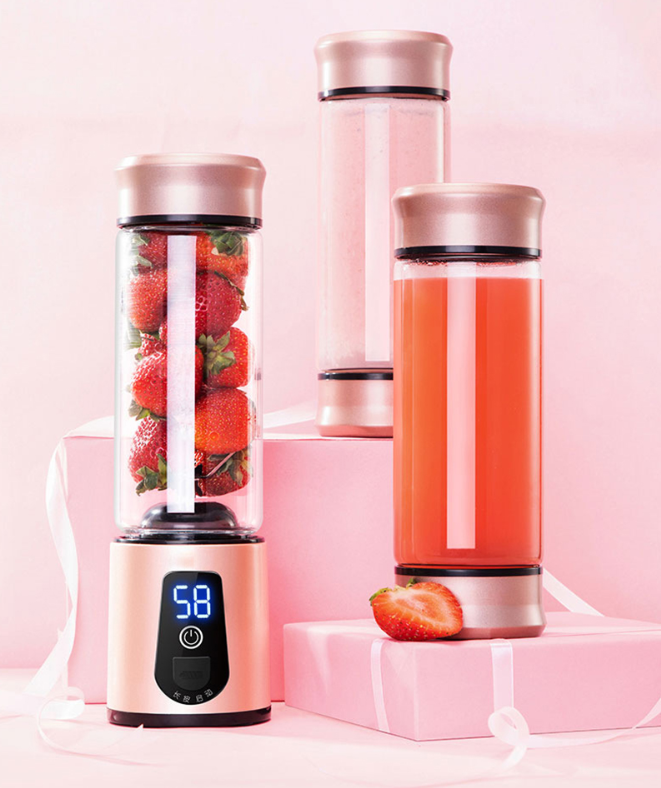 Portable Electric Juicer Blender Mini Blender 6 Blades USB Rechargeable Blender Au+hentic Sport Spot