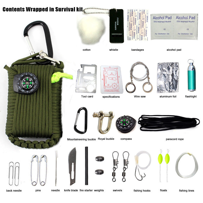 Outdoor Emergency First Aid Kit W/ 29 Functions Outdoor Excursion Climbing First Aid Kit Outdoors Safety Kit Au+hentic Sport Spot