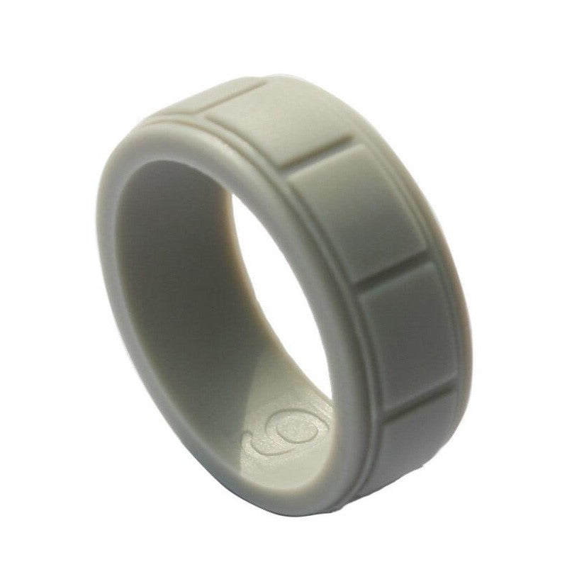 Silicon Wedding Band for Men Perfect for Fitness Activities 2.5mm Thick Au+hentic Sport Spot