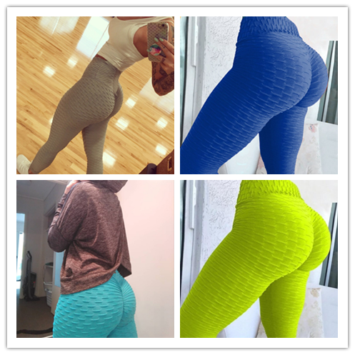 High Waist Yoga Pants Hip-turned Folds Elastic High-waist Fitness Leggings Breathable Slim Indoor Sports Au+hentic Sport Spot