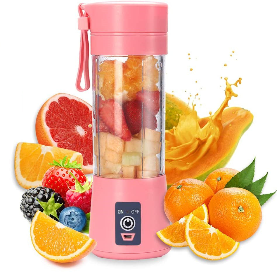 Portable Blender With USB Rechargeable Portable Juicer Mini Mixer Blender Au+hentic Sport Spot