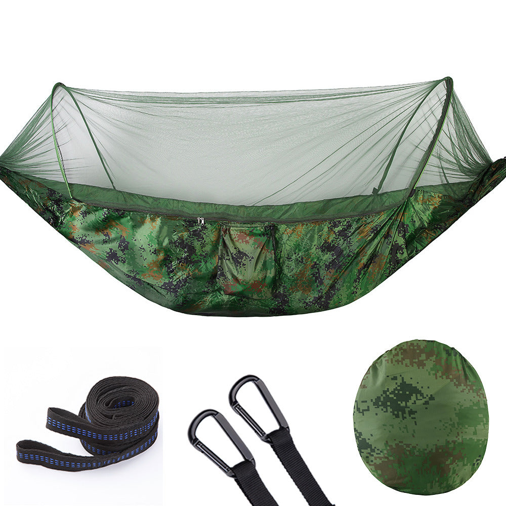 Outdoor Hammock with Net Perfect for hiking, travel, the beach, and the backyard, the Camping Hammock is 115" x 55" Double Hammock , Hammock With Mosquito Net Au+hentic Sport Spot