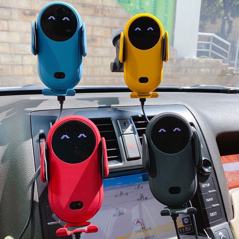 Wireless Charger Car Phone Holder Cute 10W Charging Wireless Car Charger Phone Mount Holder for iPhone Samsung, Smart Sensor Auto-Clamping Car Mount Air Vent Au+hentic Sport Spot