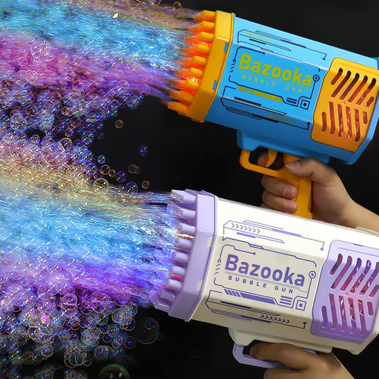 Bubble Gun Rocket Bubble Blower Bubbles Machine Gun Shape Automatic Blower With Light Toys For Kids Au+hentic Sport Spot