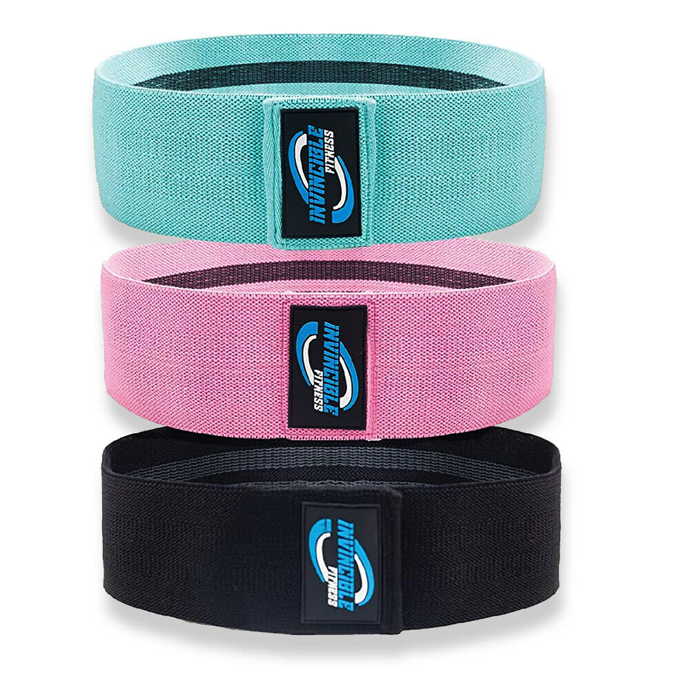 Workout Resistance Bands. 3PC Cloth booty bands. Fitness bands Leg bands for physical activity Exercise with an Elastic Band at Home or at the Gym for Squats, Butts, and Glute Sets Workout Bands of resistance Loop Set Exercise Legs of Yoga Au+hentic Sport Spot