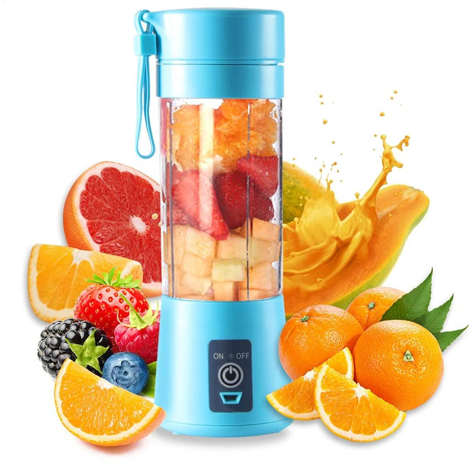 Portable Blender With USB Rechargeable Portable Juicer Mini Mixer Blender Au+hentic Sport Spot