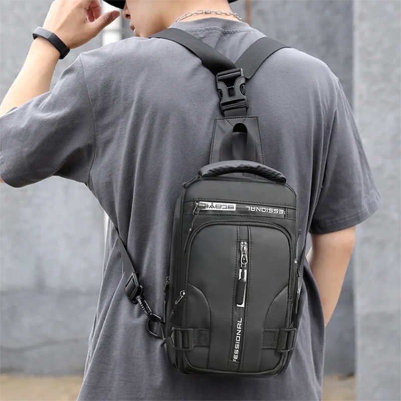 Multifunctional Waterproof Bag Crossbody Bags Men Multifunctional Backpack Shoulder Chest Bags Au+hentic Sport Spot