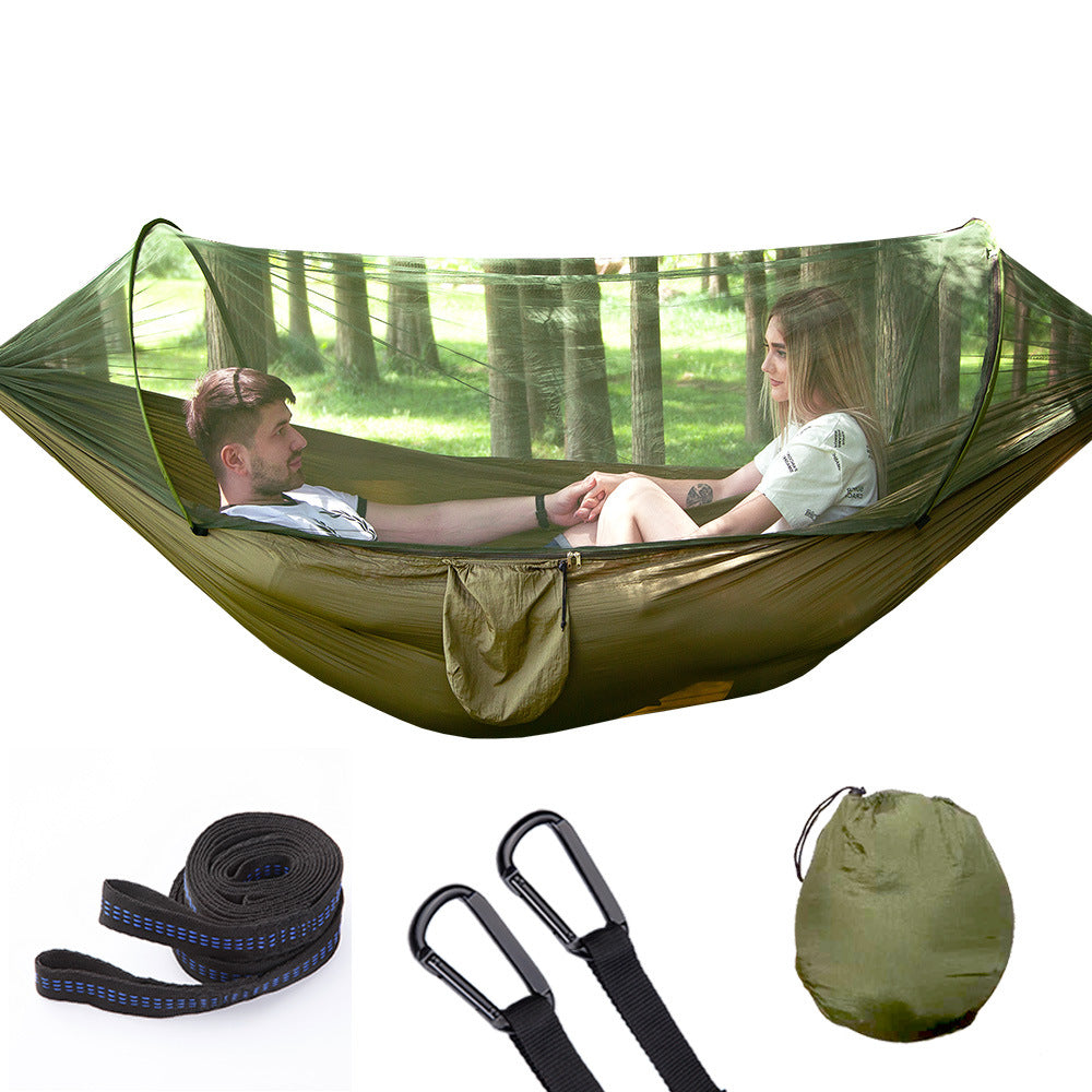 Outdoor Hammock with Net Perfect for hiking, travel, the beach, and the backyard, the Camping Hammock is 115" x 55" Double Hammock , Hammock With Mosquito Net Au+hentic Sport Spot