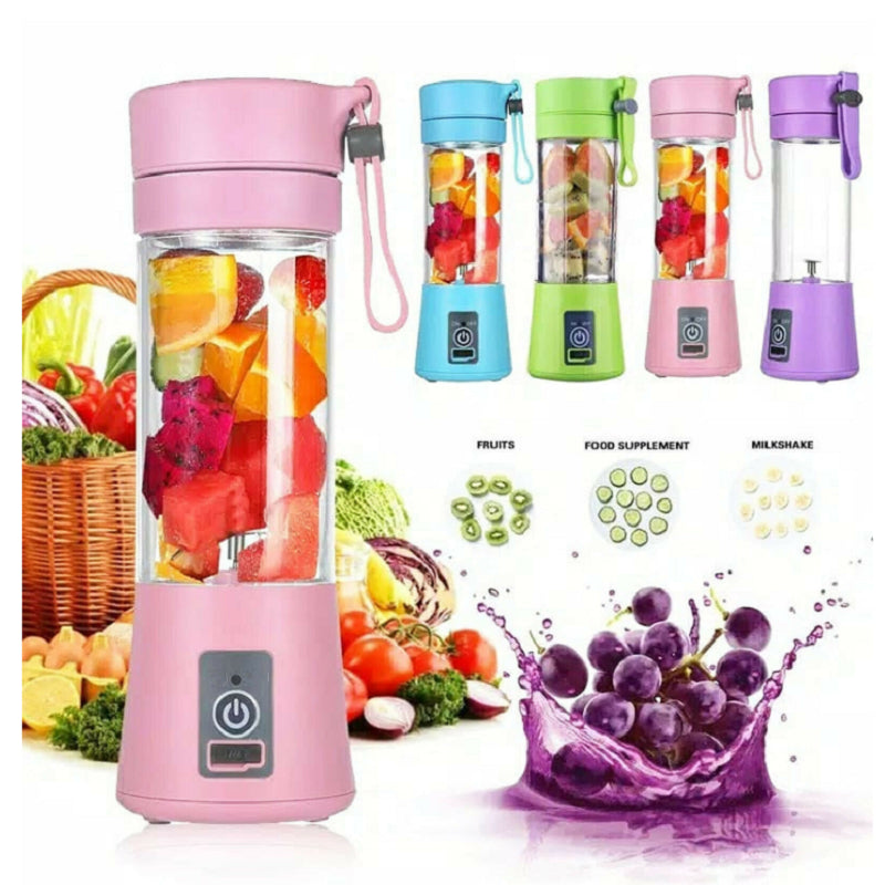 Portable Blender With USB Rechargeable Portable Juicer Mini Mixer Blender Au+hentic Sport Spot