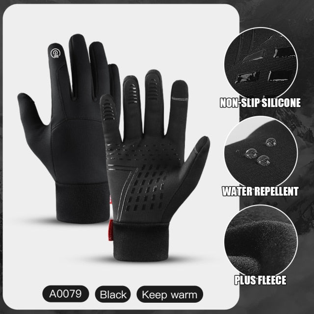 ThermoFlex Sport Gloves: Warm Touch Screen Full Finger Gloves for Winter Outdoor Sports, Running, Gym, and Fitness, Suitable for Both Men and Women Au+hentic Sport Spot