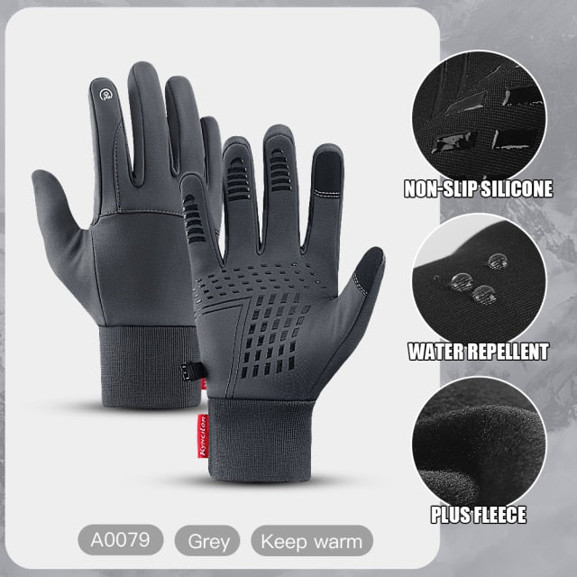 ThermoFlex Sport Gloves: Warm Touch Screen Full Finger Gloves for Winter Outdoor Sports, Running, Gym, and Fitness, Suitable for Both Men and Women Au+hentic Sport Spot