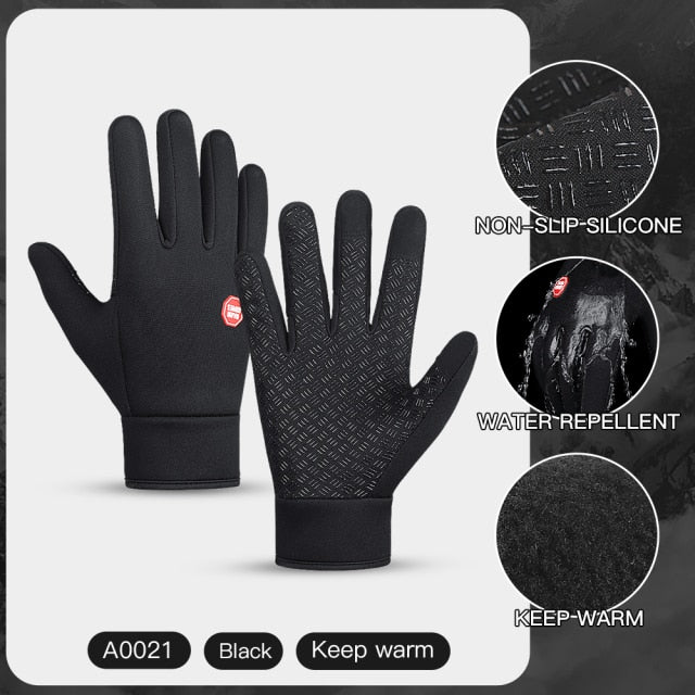 ThermoFlex Sport Gloves: Warm Touch Screen Full Finger Gloves for Winter Outdoor Sports, Running, Gym, and Fitness, Suitable for Both Men and Women Au+hentic Sport Spot